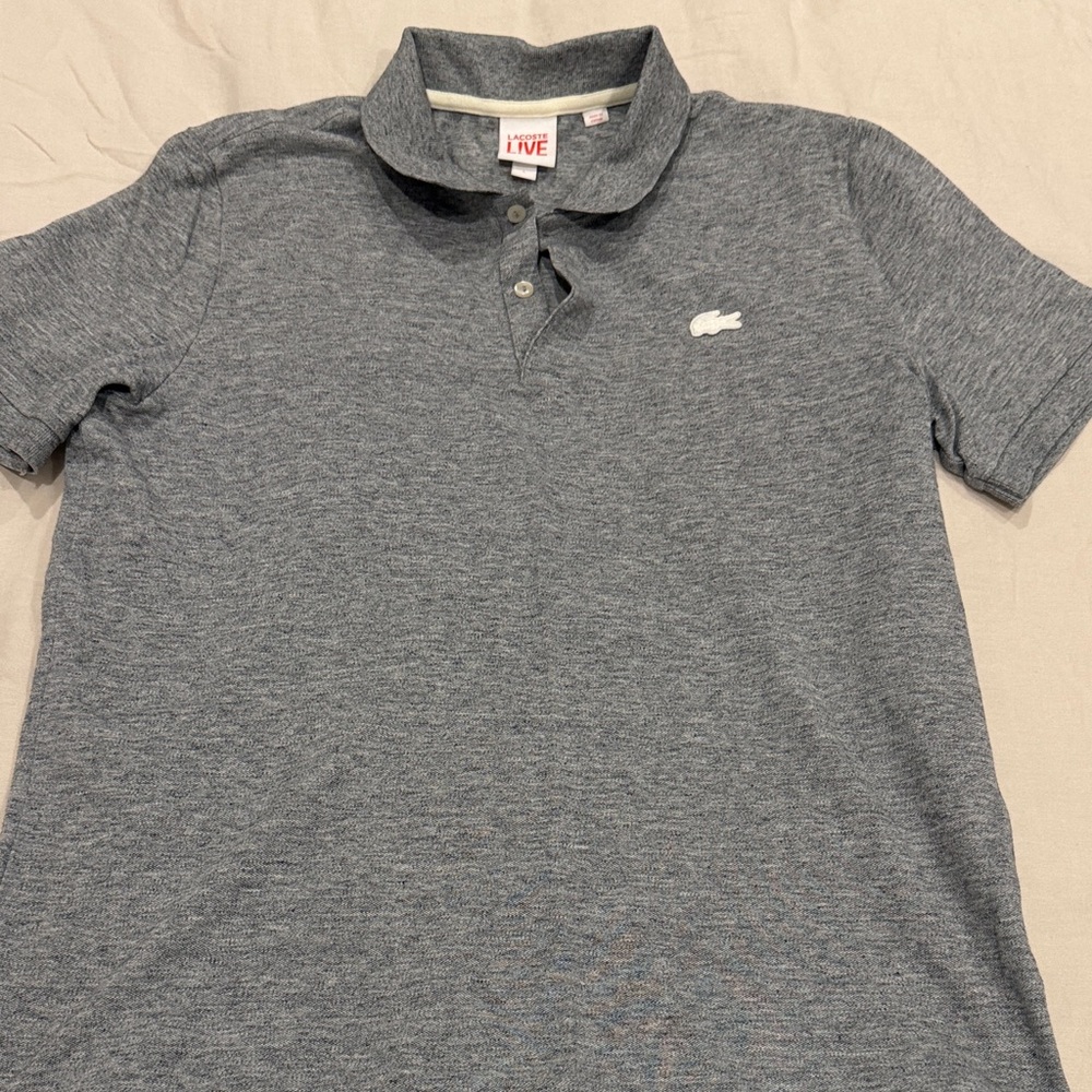 Lacoste Live! Men's Charcoal Polo Shirt